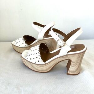 Elegant White Platform Sandals